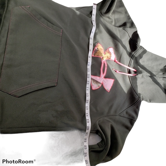 Under Armour Coldgear Hoodie Applique  Logo Storm Gorp Granola Sweatshirt L - Picture 8 of 16